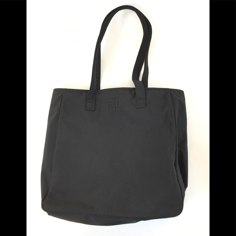 Lauren Ralph Lauren black tote medium bag